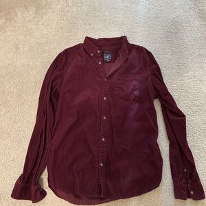 Corduroy button down shirt